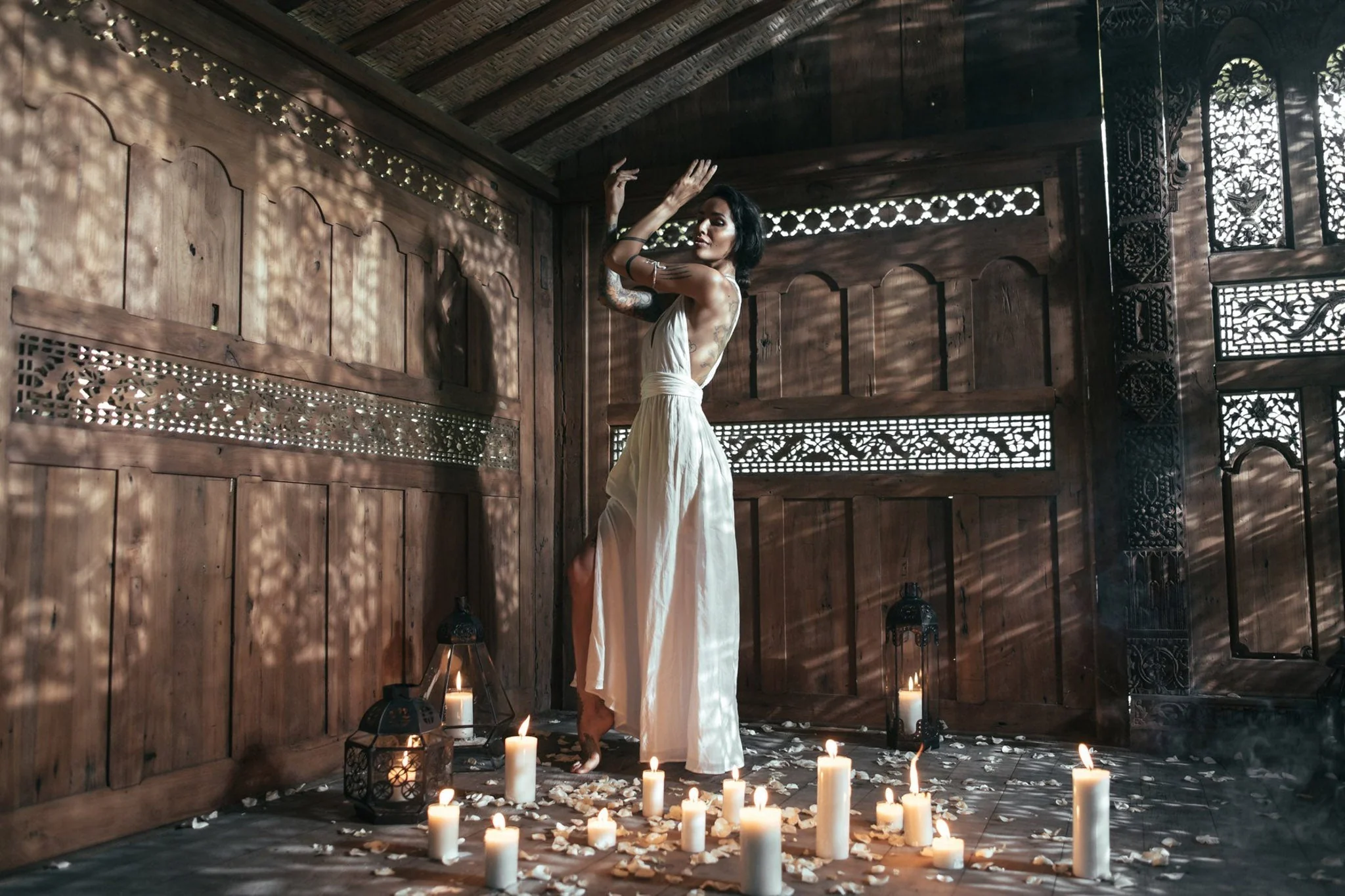 Boho Wedding Dress • Bohemian Goddess Long Maxi Dress - Image 9