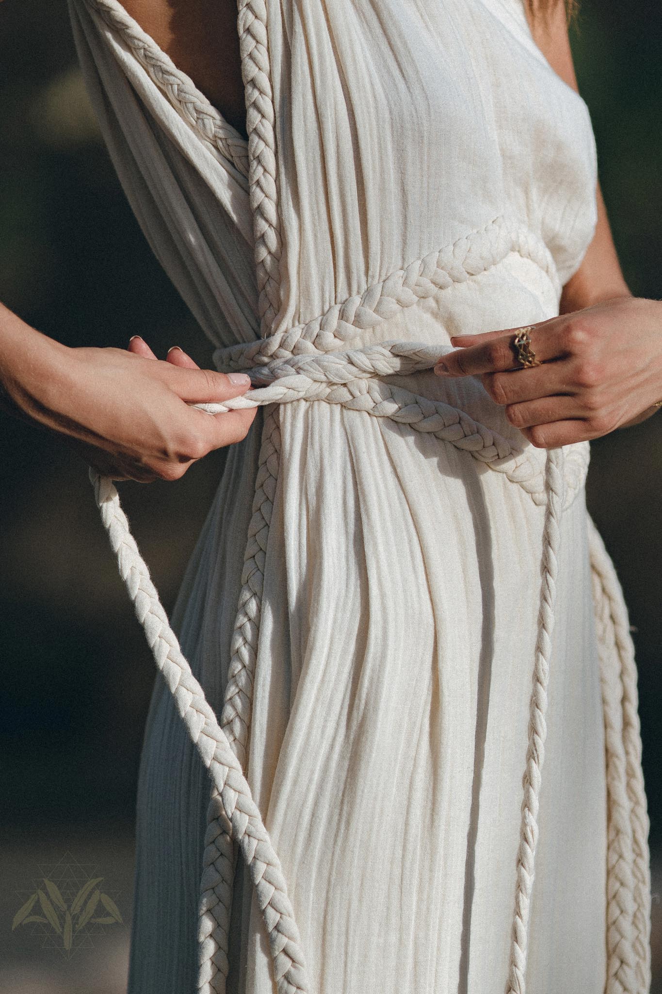 Greek Goddess Dress • Boho Dress • Organic Cotton Bridesmaid Dress • Bohemian Dress - Image 7