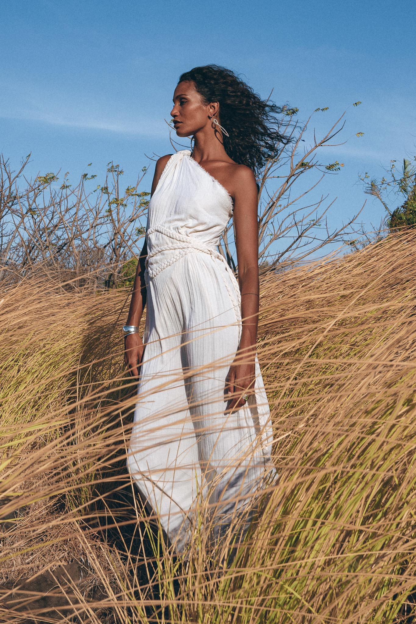 Greek Goddess Dress • Boho Dress • Organic Cotton Bridesmaid Dress • Bohemian Dress - Image 9