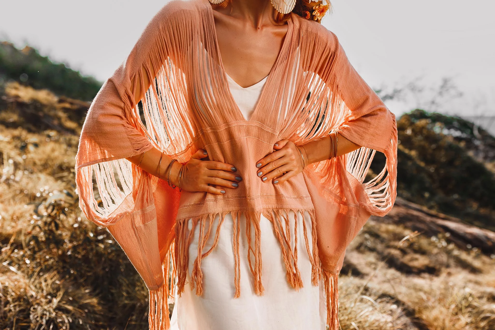 Hand Loomed Cotton Blouse • Boho Top Women • Bohemian Top - Image 4