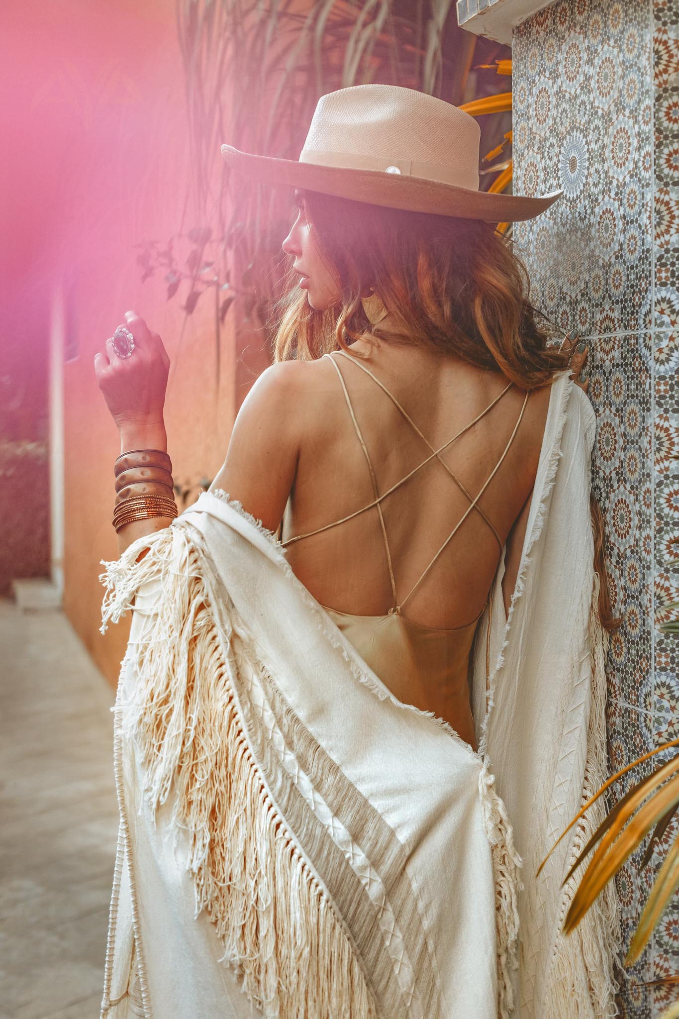 Bridal Boho Cape Poncho Hand-loomed - Image 9