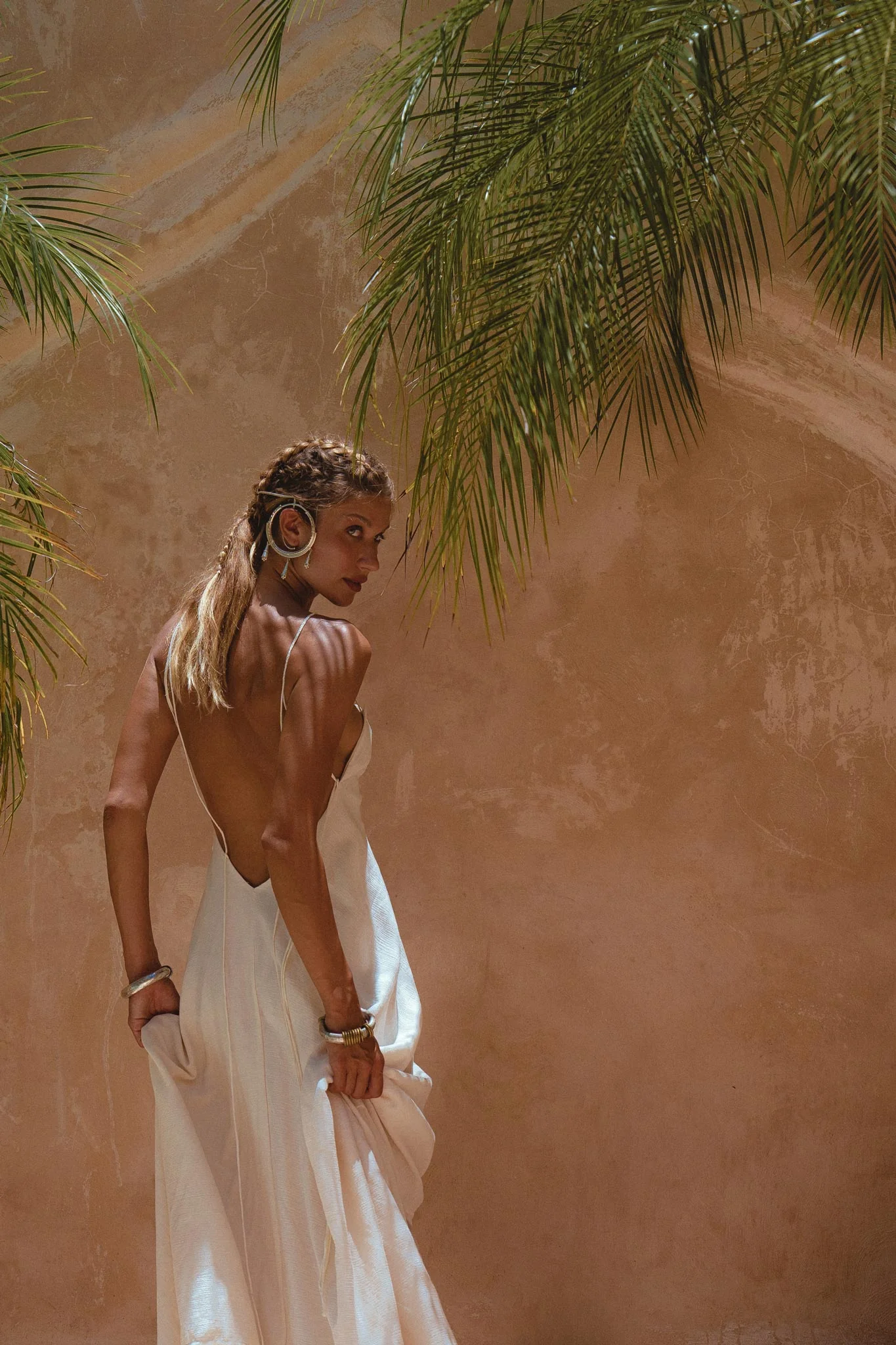 Off White Padma Dress • Linen Cotton Wedding Dress • Boho Beach Dress - Image 10
