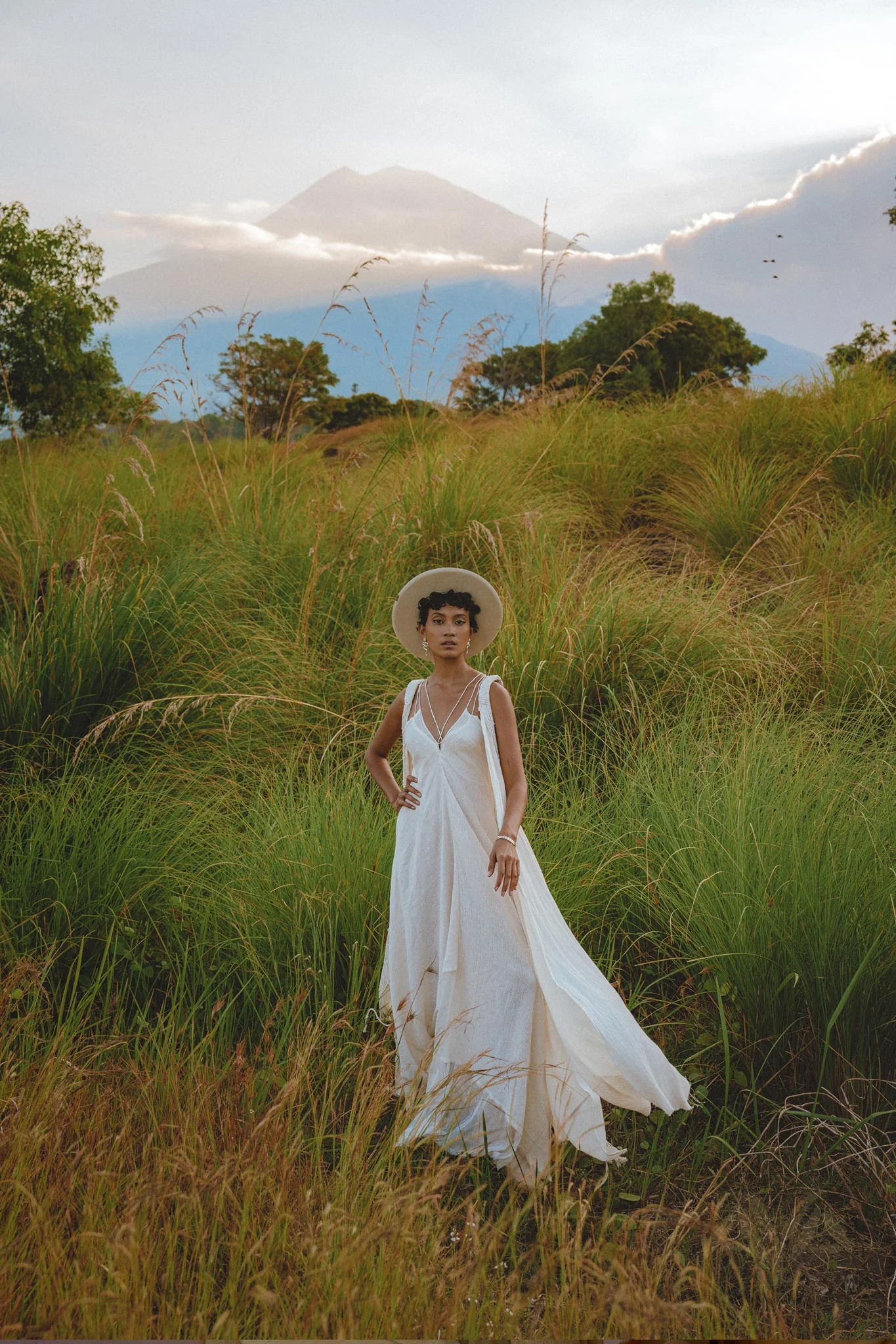 Off White Padma Dress • Linen Cotton Wedding Dress • Boho Beach Dress - Image 4