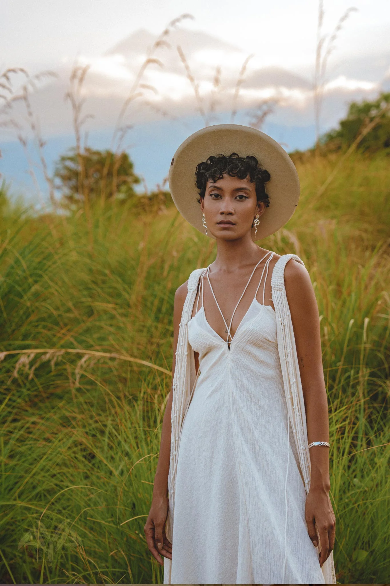 Off White Padma Dress • Linen Cotton Wedding Dress • Boho Beach Dress - Image 5