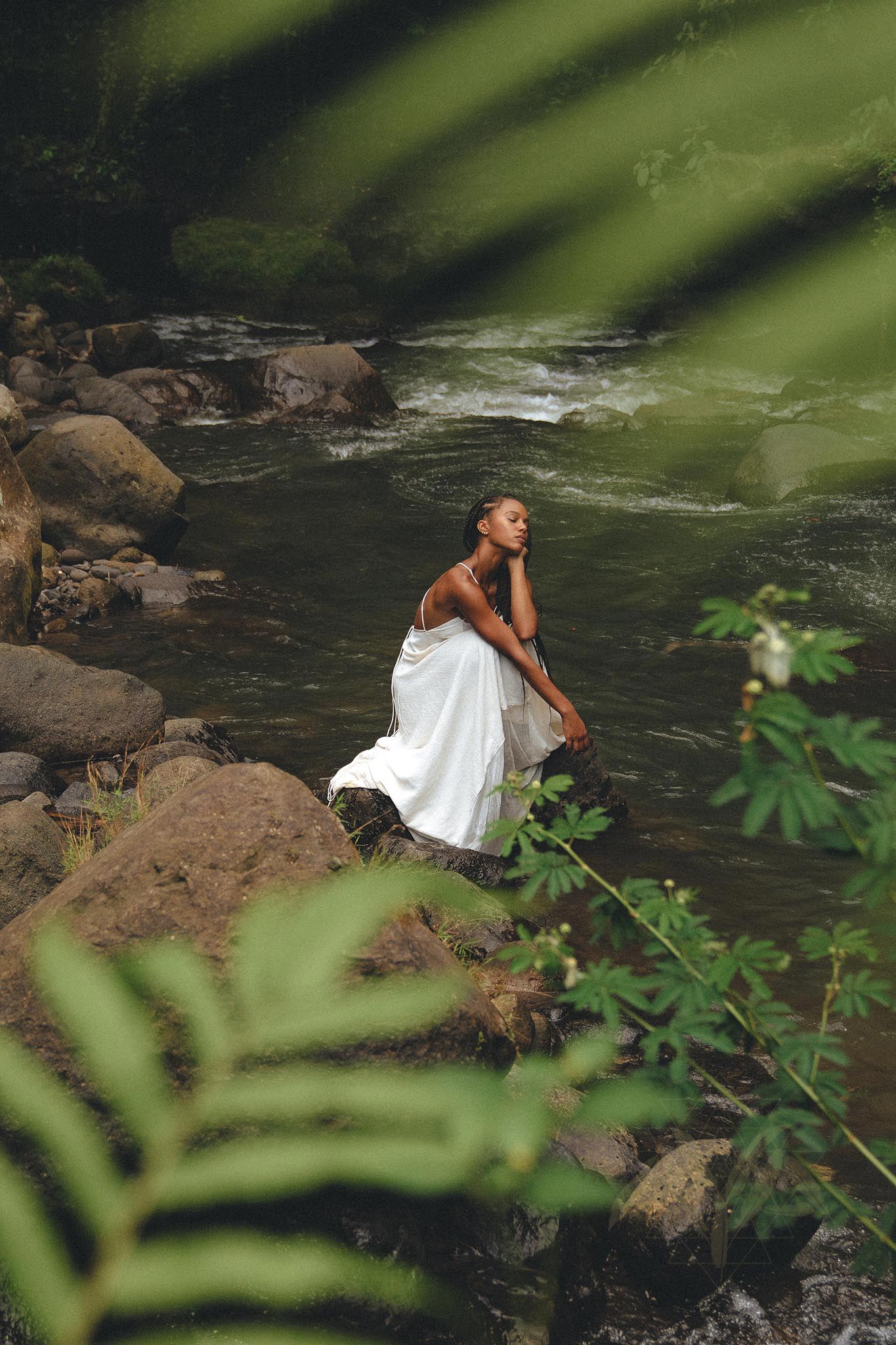 Off White Padma Dress • Linen Cotton Wedding Dress • Boho Beach Dress - Image 6