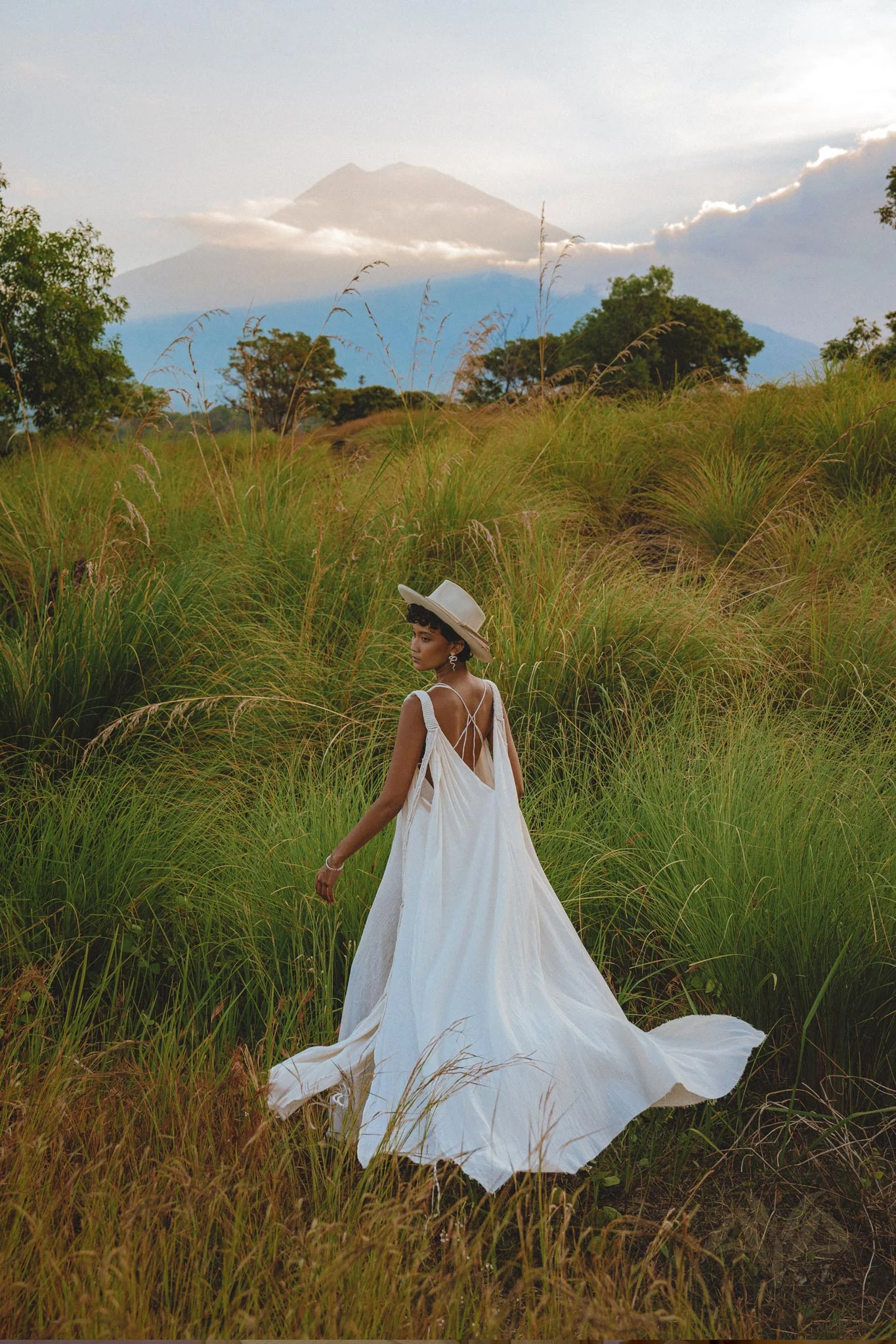 Off White Athena Cape • Bohemian Macrame Robe for Women • Boho Braided Cape Dress - Image 4