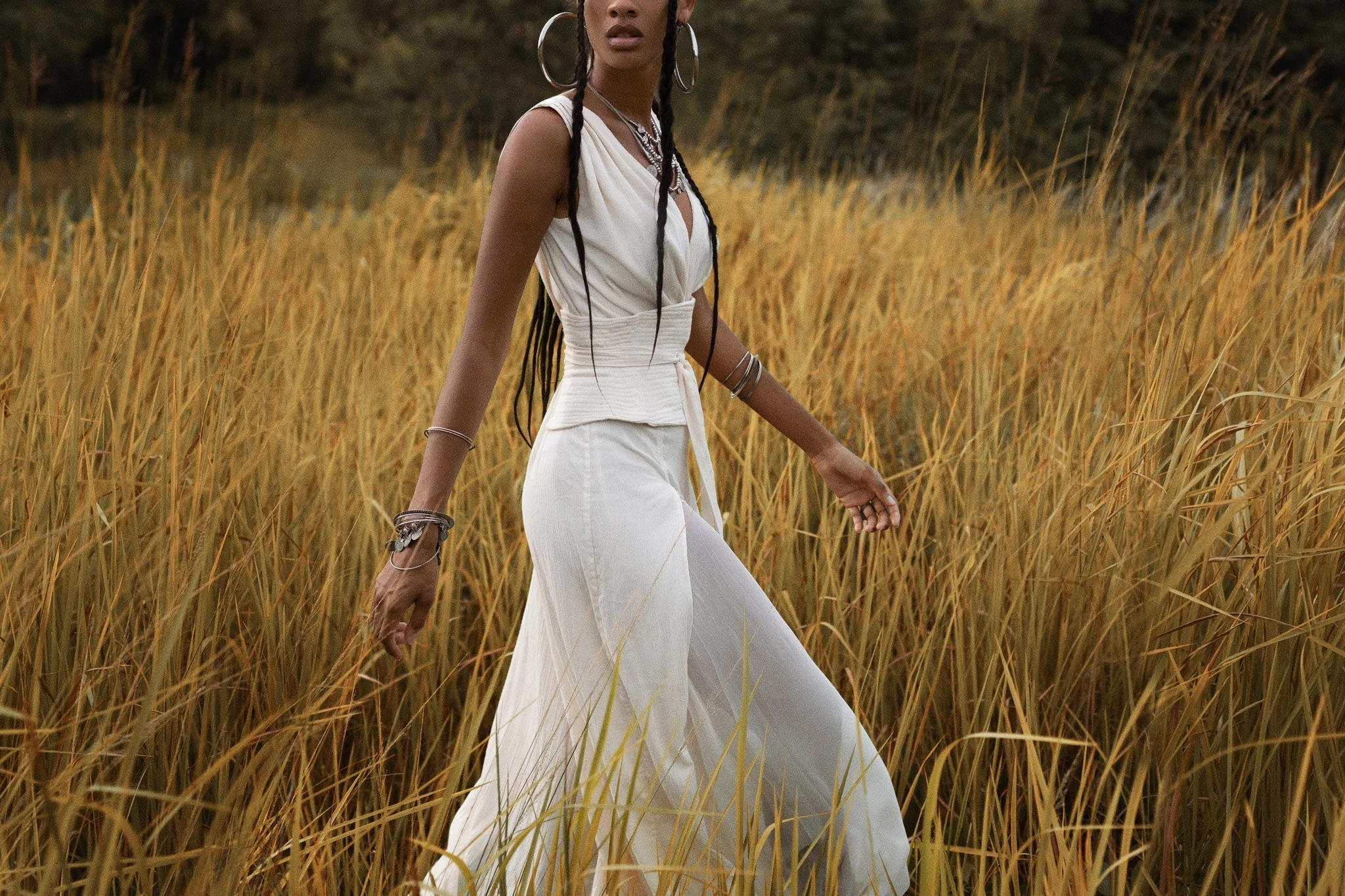 Women's Elegant Off-White Jumpsuit | Organic Cotton & Ahimsa Silk Romper - Image 8