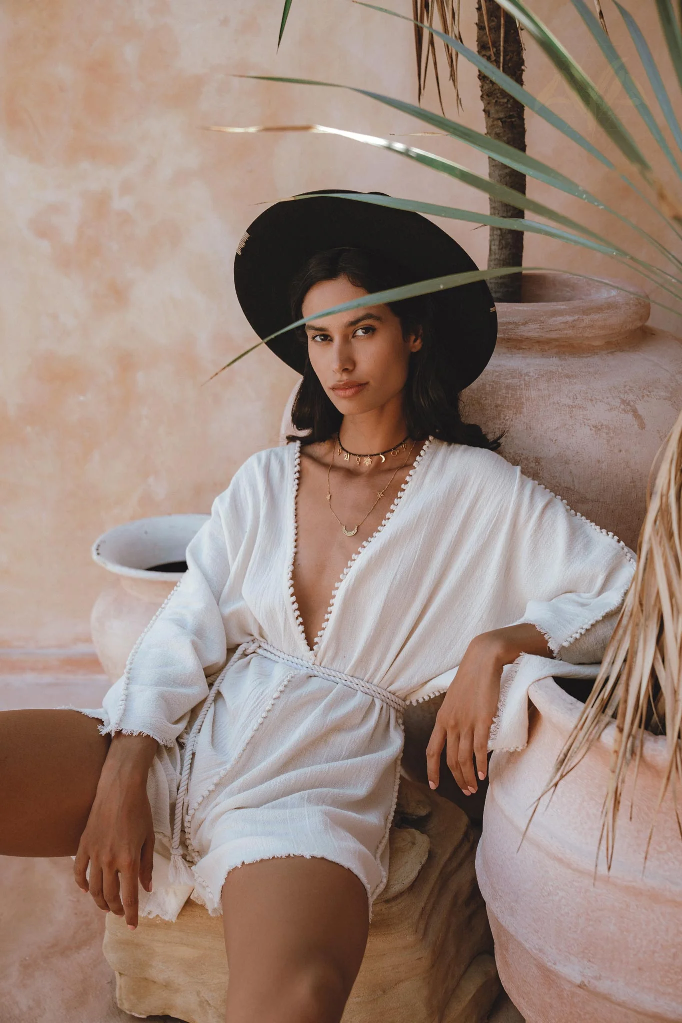 Off-White Mini Elegant Jumpsuit • Bohemian Beach Cocktail Romper - Image 4