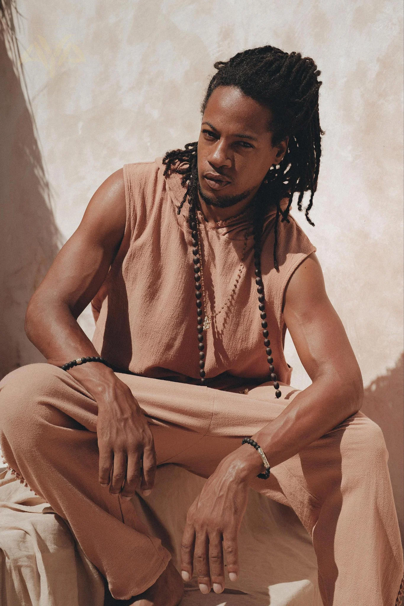 Sandalwood Orange Colour Handwoven Cotton Pants for Men - Image 4