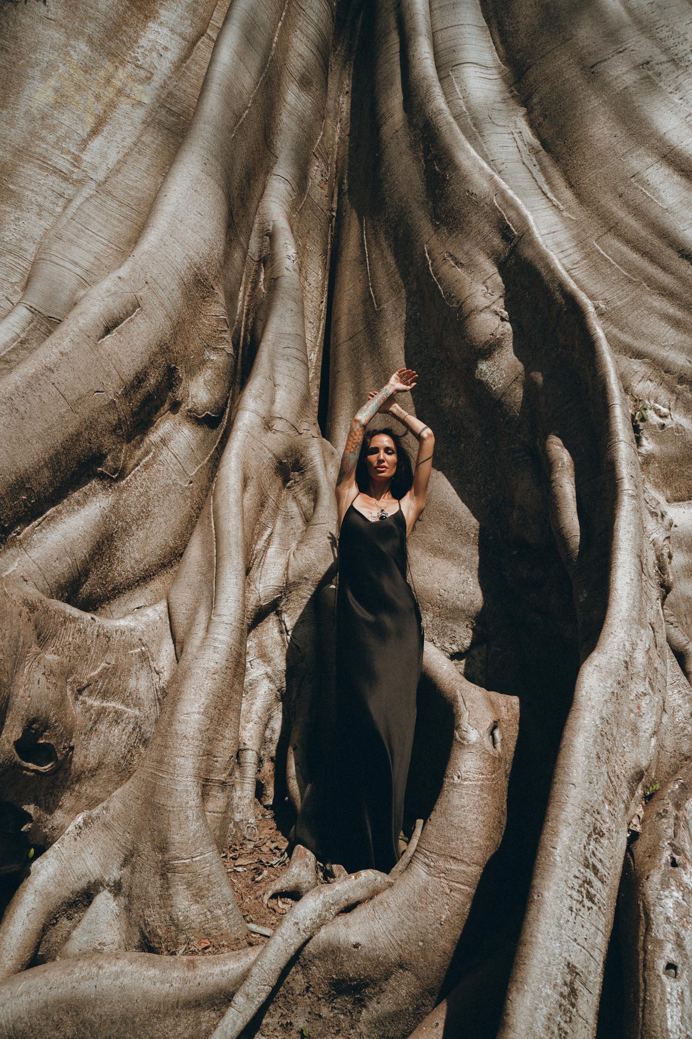 Peace Silk Slip Dress • Natural Silk Dress Women • Black Long Maxi Dress - Image 8