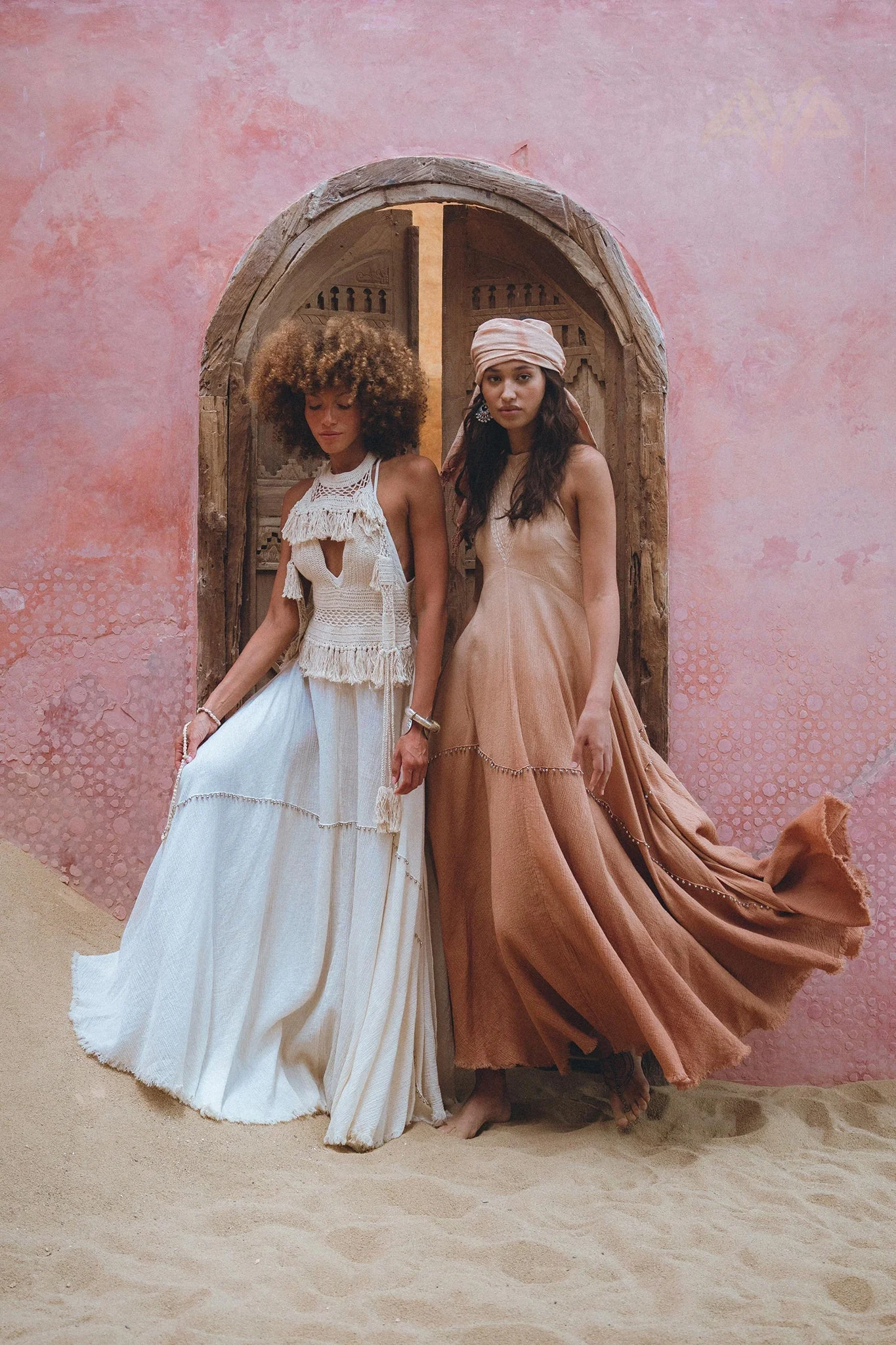 Powder Pink Bhakti Dress • Organic Cocktail Dress • Ombré Minimalist Dress - Image 5