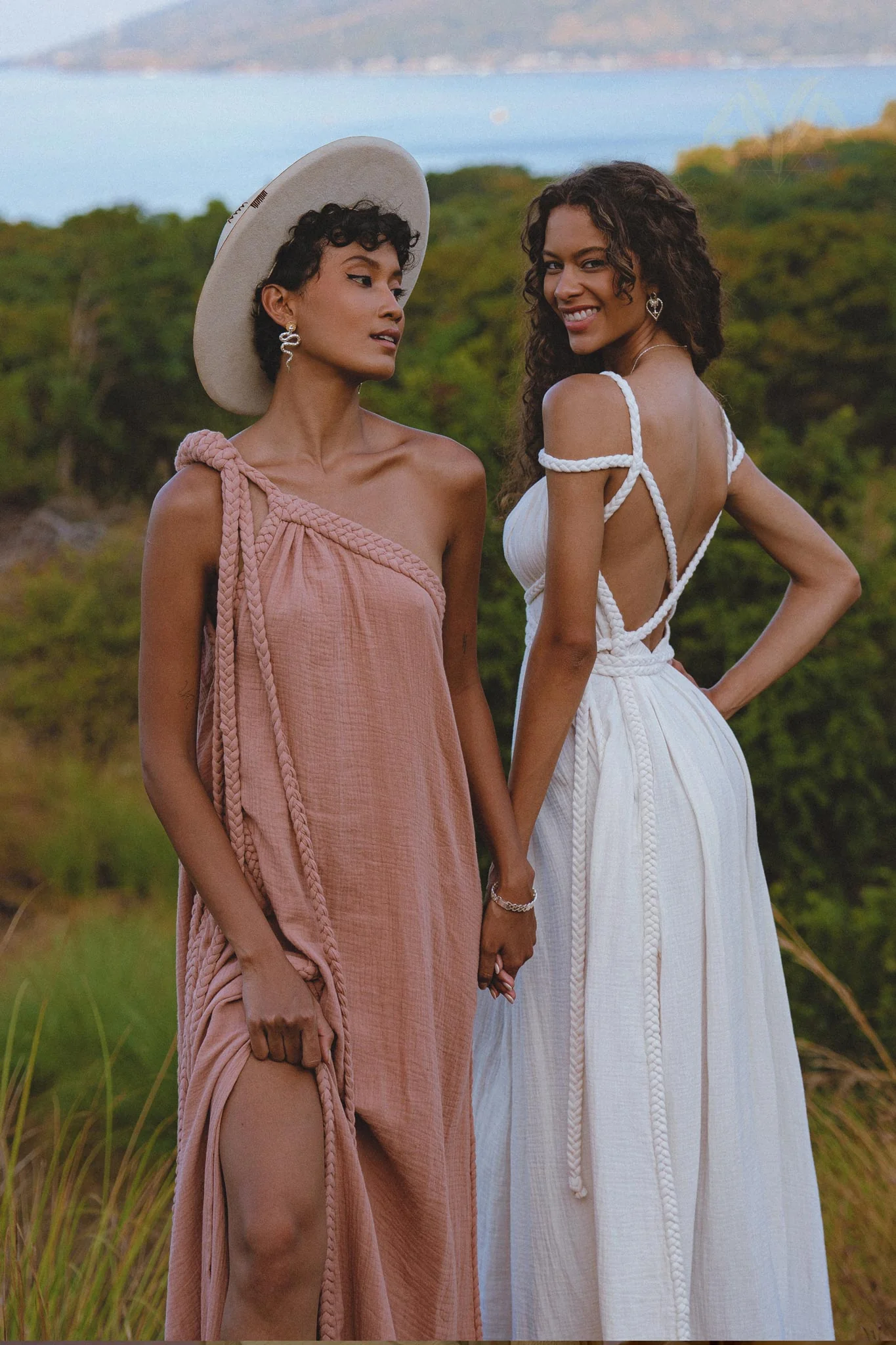 Pink Aurora Greek Goddess Dress • Boho Macrame Dress • Boho Sustainable Dress - Image 10