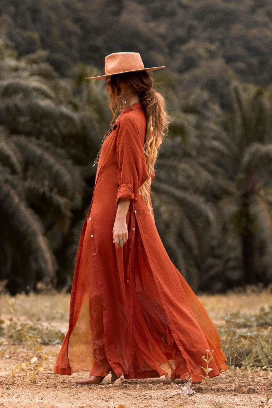 Red Kannika Shirt Dress • Adjustable Kaftan Dress • Multiway Button Down Dress