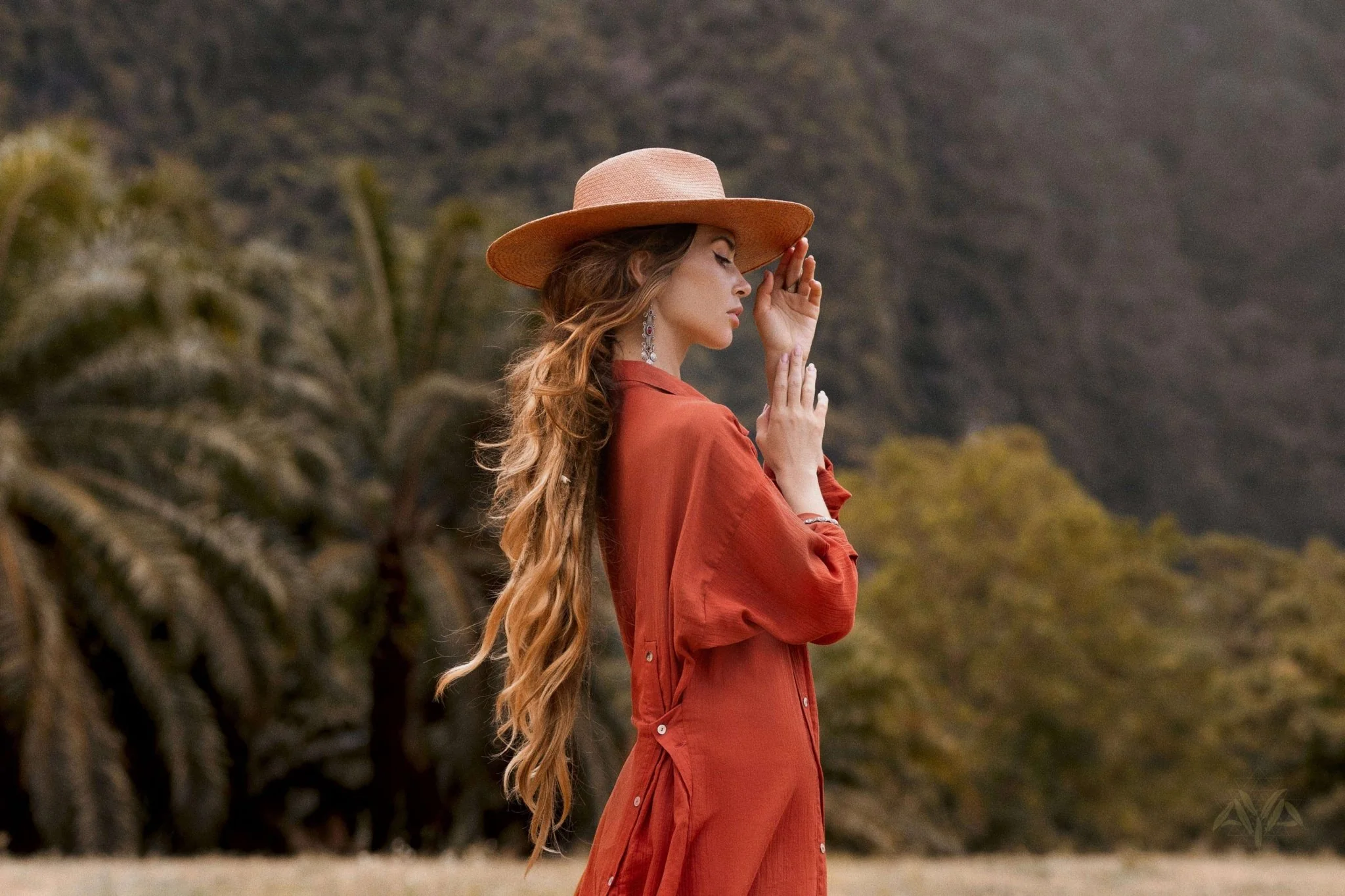 Red Kannika Shirt Dress • Adjustable Kaftan Dress • Multiway Button Down Dress - Image 6