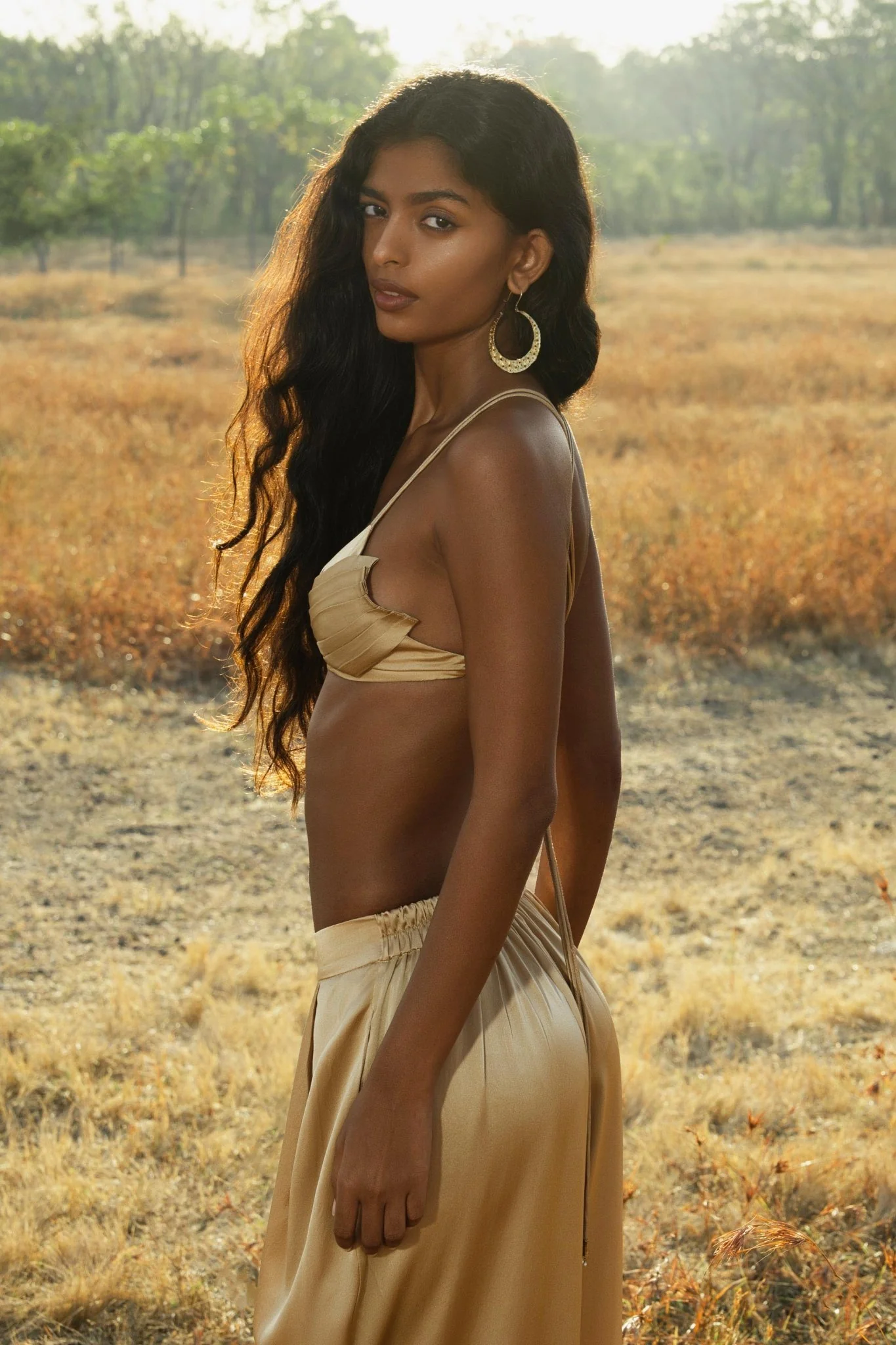Butterfly Silk Bra Inka Gold – Pure Silk Bralette Handmade - Image 4