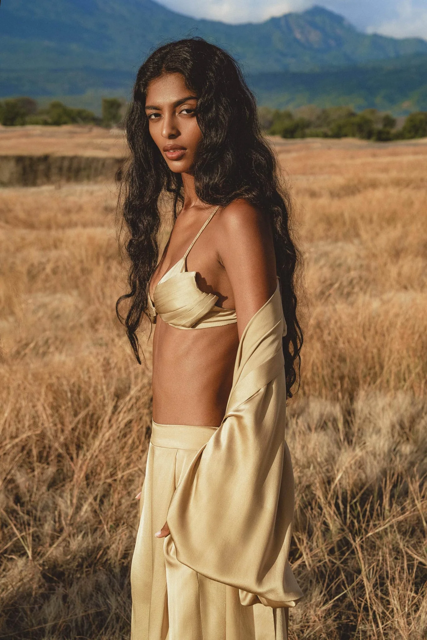 Butterfly Silk Bra Inka Gold – Pure Silk Bralette Handmade - Image 9