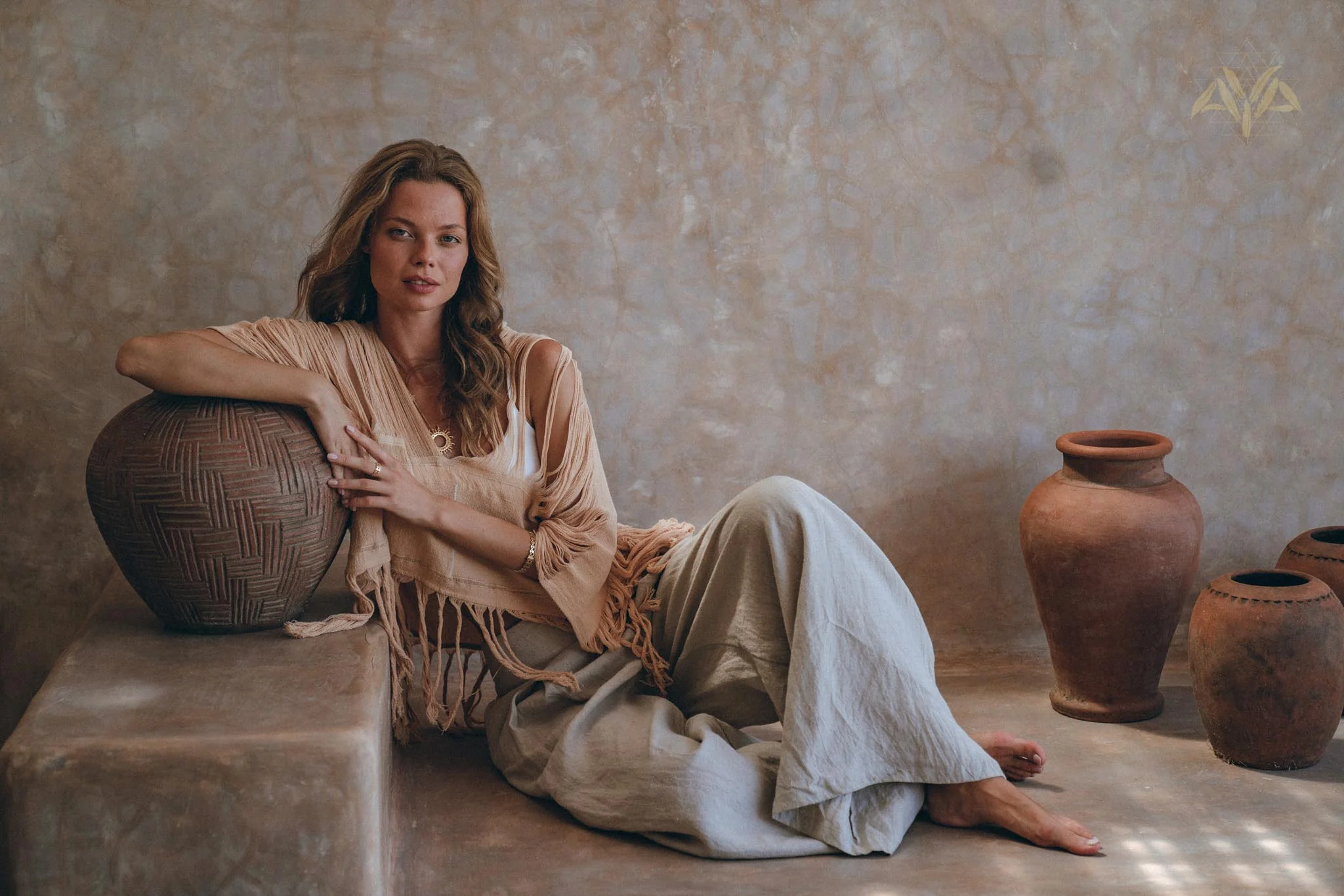 Unique Soft Linen Boho Pants Women • Loose Linen Wide Boho Pants • Bohemian Pants - Image 4