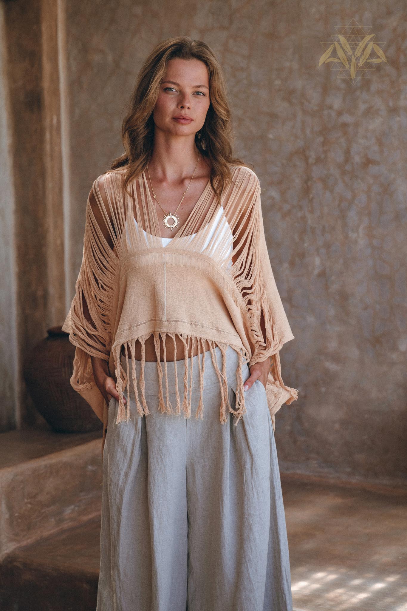 Unique Soft Linen Boho Pants Women • Loose Linen Wide Boho Pants • Bohemian Pants - Image 5