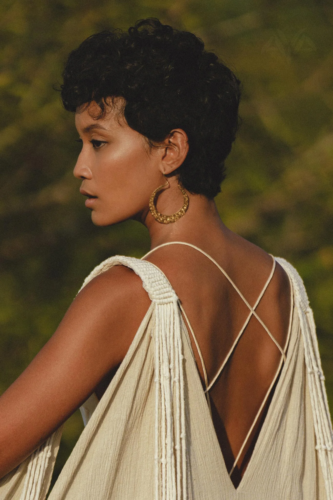 Pearl White Silk Simple Wedding Dress • Peace Silk Boho Dress Women - Image 9